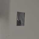 3D Black American Flag Metal Car Sticker, 3.15" x 2" USA Flag Decal, Zinc Alloy Emblem for Truck, Car, Motocycle, Boat (Black)