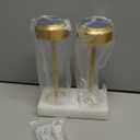 Hapfish 2 Pack Cordless Table Lamps Rechargeable, 5000mAh Battery Powered Lamp, 3 Color Modes, Dimmable, LED Table Lamps for Living Room,Outdoor, Dinner,Patio,Restaurant Gold