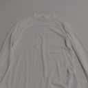 Avidlove Mesh Top for Women Long Sleeve See Through Shirt Mock Neck Sheer Blouse Clubwear Party (Large)