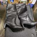 wetkiss Straight Leg Knee High Boots for Women Regular Calf Friendly Square Toe Mid Heel Comfortable Boots Size 9.5