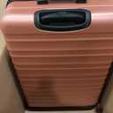 Amazon Basics 30" Hardside Large Checked Luggage, Expandable For Up to 15% More Space, Scratch-Resistant Surface, Four Multi-directional Wheels, Rose Gold