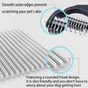 Zoocozy Pet Grooming Combs Kit for Dog Cat, Dog Brush for Shedding, Cat Deshedding Brush for Removal of Long Matted Fur on Pet(Blue)