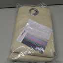 ChrisDowa Grommet Room Darkening Curtains for Bedroom and Living Room - 2 Panels Set Thermal Insulated Blackout Curtains (Beige, 42W x 84L)