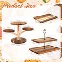 Havawish 5 Pcs Dessert Stand Set 2 Tier Cake 4 Tier Cupcake Tower Trays