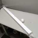 DEZ FURNISHINGS Cordless 1" Light Filtering Pleated Shade, Fabric, 48"W x 64"H, White