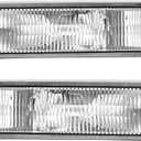 HECASA Pair Side Marker Parking Light Compatible with 1995-2005 Chevy Chevrolet Astro/GMC Safari Replacement for GM2520147 GM2521147 16523211 16523212 Side Marker Parking Lamp Clear Lens LH & RH