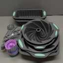 Tongjude 72 Pieces Silicone Bakeware Set, Nonstick Baking Pans Set, Easy Release Oven Silicone Pan for Kitchen with Cake Pans, Loaf Pans, Baking Cups, Measuring Cups and Spoons Set, Grey