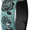 2 Pack Mixed Adorve Floral Engraved Band Compatible with Apple Watch Bands for Women 44mm 45mm 46mm 49mm 42mm 41mm 40mm 38mm for iWatch Bands Series 10/9/8/7/6/5/3/2/1/SE/Ultra, Brown Black, 42 44 45 49 mm