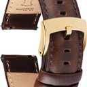 OTTOODY Leather Watch Bands Quick Release, Elegant Top Grain Leather Watch Straps for Men & Women, Choice of Color & Width - 18mm, 19mm, 20mm, 21mm or 22mm Wristbands Bracelet for Watch & Smartwatch