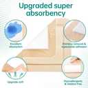 Dimora Large Bandage Ultra Soft Wound Dressing - Bordered Silicone Adhesive Foam Dressing 7"x7" (5"x5"pad) for Bed Sores,Burn Treatment,Large Surgical Wound,Diabetic Ulcers,5 Pack