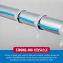 VELCRO Brand 150pk Cable Ties Value Pack, 8in | Stocking Stuffer Gifts for Tech Lovers | For Wire Management and Cord Organizer | Replace Zip Ties with Reusable Straps, Reduce Waste (Black and Gray)