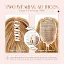 Wavy Claw Clip Ponytail Extension Clip in Ponytail Clip on Hair Extensions For Women 14 Inch Pony Tails Hair Extensions Fake Ponytail#4 Dark Brown