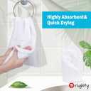 Orighty 12-Pack White Hand Towels - Quick Drying & Absorbent Microfiber Gym Towels 16x28 inches - Lightweight & Thin White Yoga Towels - Multi-Purpose Camping Towels for SPA, Hotel & Bathroom