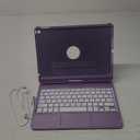 KBCASE Touchpad Keyboard Case for iPad 9th/8th/7th 10.2 inch, Backlit Trackpad Keyboard, 360Rotatable Case with Pencil Holder for iPad 9th/8th/7th Gen (Light Purple)