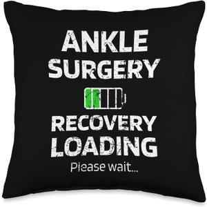 Broken Ankle Surgery Recovery Ankle Surgery Throw Pillow, 16x16