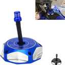 JFG RACING Dirt Bike Billet Gas Fuel Tank Cap with Vent Hose for YZ85 YZ125 YZ250 04-23/YZ250F YZ450F 04-13/YZ125X 17-23/YZ250X 16-23/WR250F 03-09 11-13/WR450F 03-09 11-15/RMZ250/RMZ450-Blue