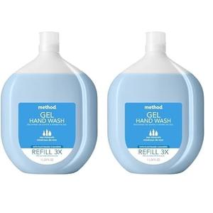 Method Gel Hand Soap Refill, Sea Minerals, Biodegradable Formula, 34 Fl Oz (Pack of 4)