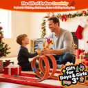 Flexible Race Track Toys for Kids: 15 Ft Rolls Up DIY Racetrack with 4 Cars & 10 Suction Cups - Compatible with Hot Wheels and Diecast 1/64th Cars - Birthday Gifts for Age 3-8 Years Old Boys Girls (Orange)