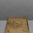 Zakkart Foldable Cat Hammock for Window - Cordless, Embeded Machine Washable Bed, Robust Metal Frame - Cat Window Perch for Large Cats and Kittens (White Bolster Bed, Large)