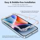 UNBREAKcable 2-Pack Screen Protector for iPhone 16e/14/13/13 Pro, Military-Grade Shatterproof Tempered Glass [9H+ Hardness] [Easy Installation Frame] [99.99% HD Clear] for Apple iPhone 13 Pro/13/14/16