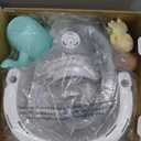 Baby Bath Seats for Babies Sitting Up, Non-Slip Baby Bathtub with 3 Suction Cups, Safe & Comfortable Toddler Bath Seat Ideal for Baby Bath/Shower Support, Stable Design, Grey (6-24 Months)