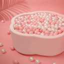 Ball Pit Balls Pack of 100 200 500 - Star and Round Set BPA Free Phthalate Free Non-Toxic Crush Proof Play Balls Soft Plastic Balls for Toddlers Baby Kids Birthday Pool Tent Party