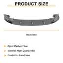 DIBON AUTO Gloss Black Front Bumper Lip Splitter for 2011-2016 BMW 5 Series