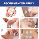 LotFancy TENS Unit Electrode Pads, 40PCS Round Electrodes Pads, 1.25" Reusable TENS Pads for EMS Muscle Stimulator, with 2.0 mm Pigtail Connectors