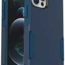 OtterBox iPhone 12 & iPhone 12 Pro Commuter Series Case - Bespoke Way (Blazer Blue/Stormy SEAS Blue), Slim & Tough, Pocket-Friendly, with Port Protection