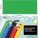 Skyygemm 6 Rolls Bulletin Board Paper Rolls,4 x 24 ft,Rainbow