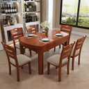 Genina Waterproof Seat Covers for Dining Room Chairs Covers Dining Chair Cover Kitchen Chair Covers (Khaki, 4 Pcs)
