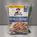 Quaker Oatmeal Squares Breakfast Cereal, Brown Sugar, 21oz Family Size Box (EXP 04/11/27)