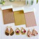 KEOKER Polymer Clay Texture Roller, Polymer Clay Roller for Making Earrings, Like Polymer Clay Texture Sheets, Great Work with Polymer Clay Cutters (3 Small Size), 3 PCS sample