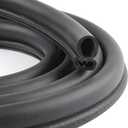 20FT Car Door Weather Strip with Top Bulb, PVC Plastic Trim with EPDM Rubber Seal, for Automotive, Boats, RVs, Trucks & Home Applications