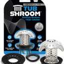 TubShroom Ultra Revolutionary Bath Tub Drain Protector Hair Catcher/Strainer/Snare Stainless Steel, Single Pack