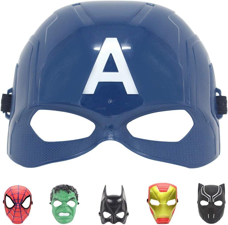 2 x Superhero mask for KidsSuper hero Costumes Children's Birthday Parties,Boy Toys Gifts for Halloween Cosplay Parties