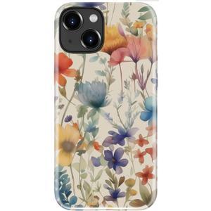 LUMARKE for iPhone 14/iPhone 13 Case,Trendy Flower Cover,Wireless Charging