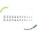 3 x IMSOHOT Press on Nails Short Square Fake Nails White Glossy Full Cover Glue on Nails Green Leaf False Nails for Women Girls Squoval Spring Summer Nail Kit