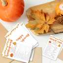 Thanksgiving Game Set- 30 Pcs "Brown & Orange" Theme Party Game,Maple leaf & Turkey Pattern,Thanksgiving Activities for Family & Friend, Fall Party Increase Interactive Atmosphere(5" x 7")- A08