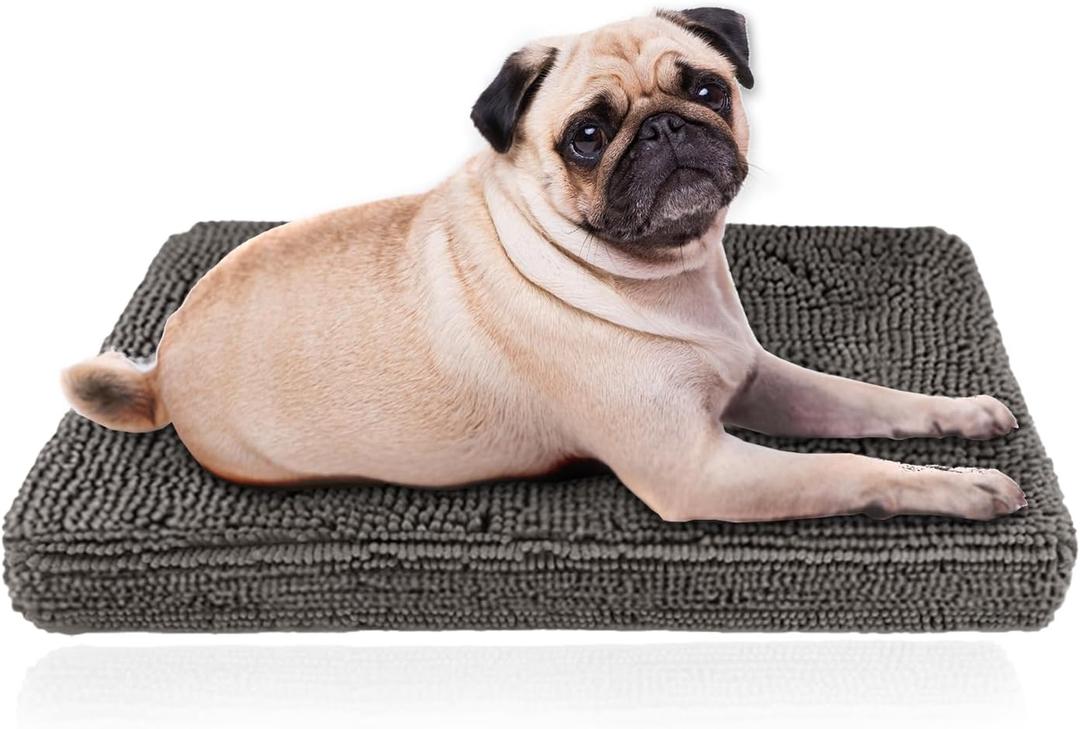 Muddy Mat Dog Crate Bed mat, Comfortable Dog Pillow, Crate Bed for  Dogs and Cats, Ultra Soft & Relaxing Washable & Dryer Safe Chenille Material Medium (23"x36")