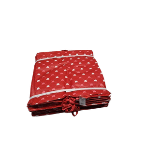Choice Marts Red  Bags With White Hearts 100 Count
