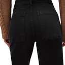 Supgoreou Women's Wide Leg Jeans High Waisted Stretchy Trendy Casual Versatile Work Denim Pants Trousers 2025 (Black, M)
