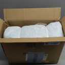 Bedsure Calming Dog Bed for Large Dogs - Donut Washable Large Pet Bed, 36 inches Anti-Slip Round Fluffy Plush Faux Fur Dog Bed, Fits up to 80 lbs Pets, Aqua Blue