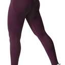 VOYJOY Women Seamless Impact Leggings Scrunch Workout Leggings Medium Waist Tummy Control Butt Lifting Gym Yoga Pants (Purple, S)