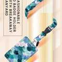 ID Badge Holder with Retractable and Detachable Lanyard, Cute Badge Reel Breakaway Lanyard with Carabiner Clip for Teachers, Nurses, Perfect Work and Office(Beautiful Green Mermaid Scales)