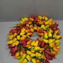 The Wreath Depot Blush Tulip Front Door Wreath 19 Inch, Gorgeous Full Spring Door Wreath Designed in USA, Measures True to Size, White Gift Box Included