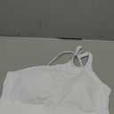 Womens Bikini Tops Push Up Bathing Suit Top One Shoulder Swimsuit Tops Full Coverage Swim Top Only
 (Medium, 01- White)