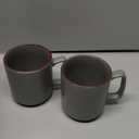 famiware Coffee Mugs Set of 4, Nebula 14oz Coffee Mugs, Ceramic Cup Set with Handle for Latte, Tea, Milk, Cappuccino, Cocoa, Dark Gray