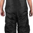 TINGLEY O28243 Cold Gear Men's Insulated Overalls Outerwear, 2X-Large | Leg Cuff Guards, Adjustable Suspender Straps, Heat Retention, Water Repellent, Black