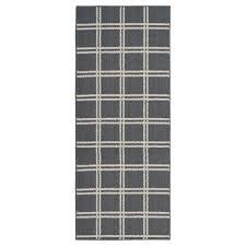 GA Pure Plaid 24×60" Runner&Cinder/Silver
